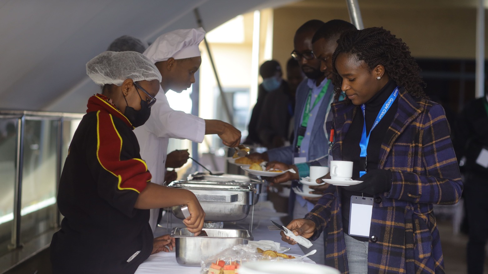 google cloud event day food